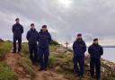 Members of 824 Naval Air Squadron visited a memorial remembering four aviators from the squadron who were killed nearly 50 years ago on the coast of Cornwall.
