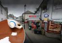 The man was alleged to have poured milk over the Spar window in Mullion