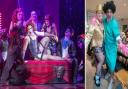 Dr Frank'N'Furter and the cast of Rocky Horror, plus two audience members from Cornwall, Sarah and Paul