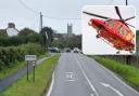Traffic was diverted through Breage following a serious crash on the main Helston to Penzance road