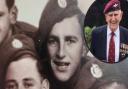 Herbert 'Herbie' Bray (inset) served as a Paratrooper in World War II
