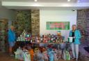 The food bank donations at Flambards theme park in Helston
