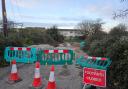 The footpath will be closed for the rest of the week
