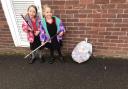 Rosa and Ruby have been picking up rubbish on their way to school for the past few years
