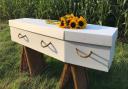 A cardboard coffin is one way to make a funeral 'greener'