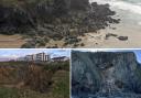The council has warned the public to 'stay away' from cliffs and embankments across Cornwall