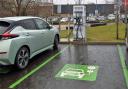 An electric car charging point (Image Walter Baxter - free to use by all LDRS partners)