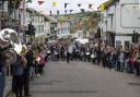 A picture of the Mayday Parade in Helston last year