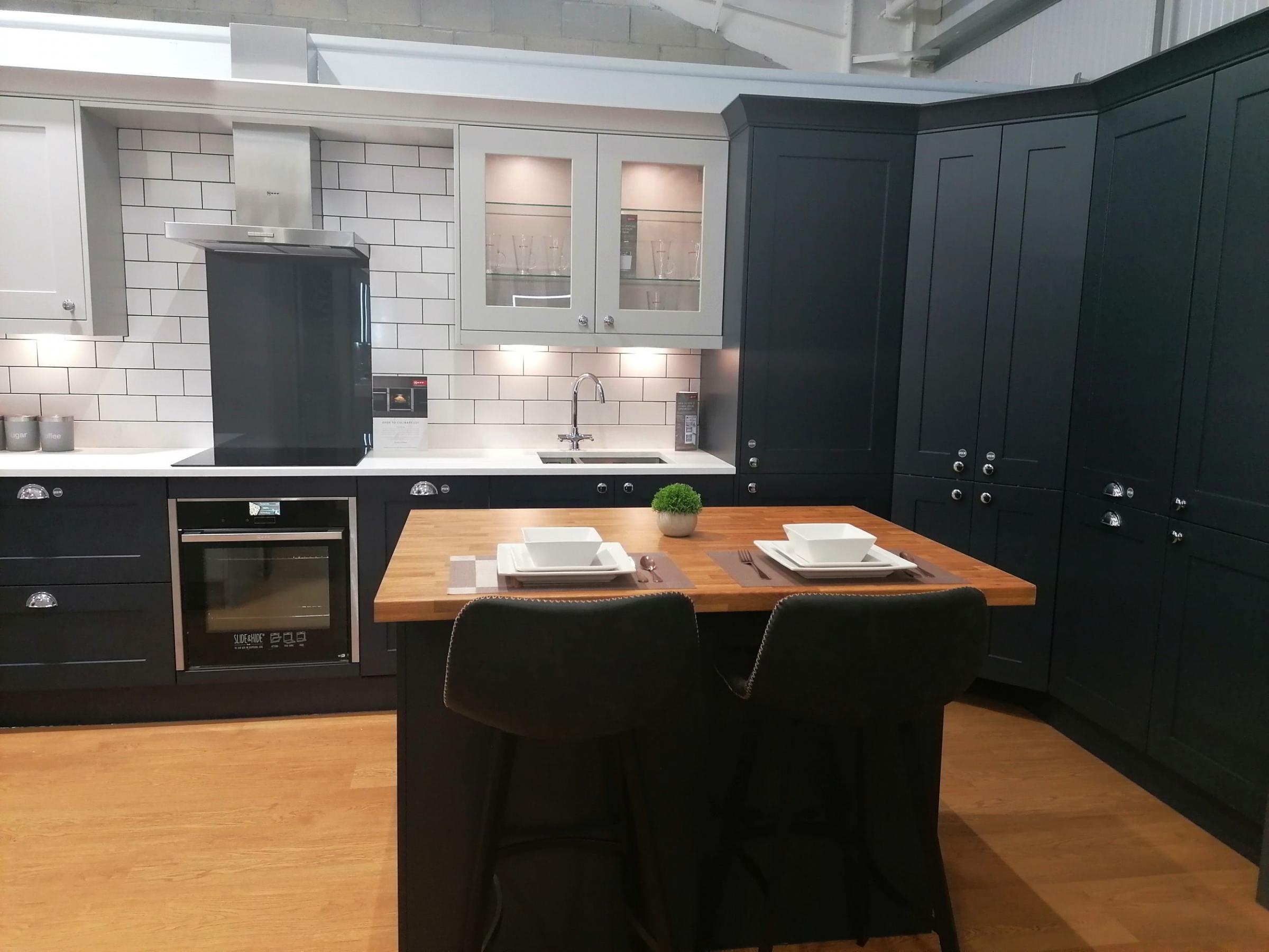 There are six kitchen set ups on display in the Helston branch