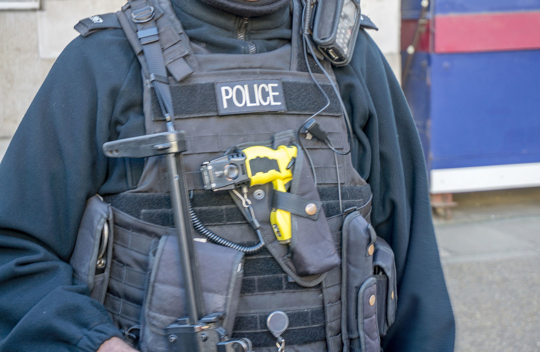 A police officer with a Taser Picture: Getty Images