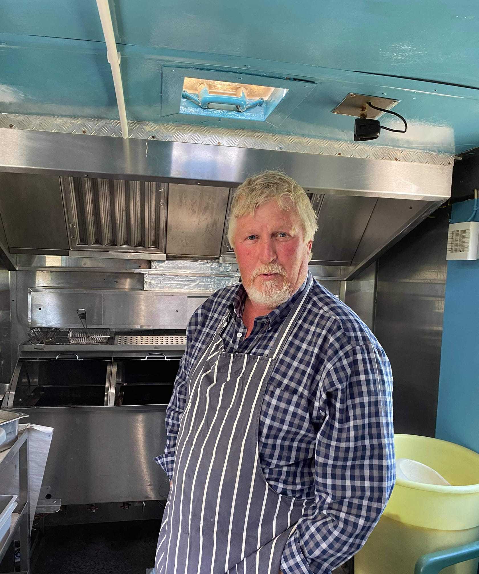 Sid has been served fish and chips to Gweek for 20 years Picture: Rosevears Fish and Chips