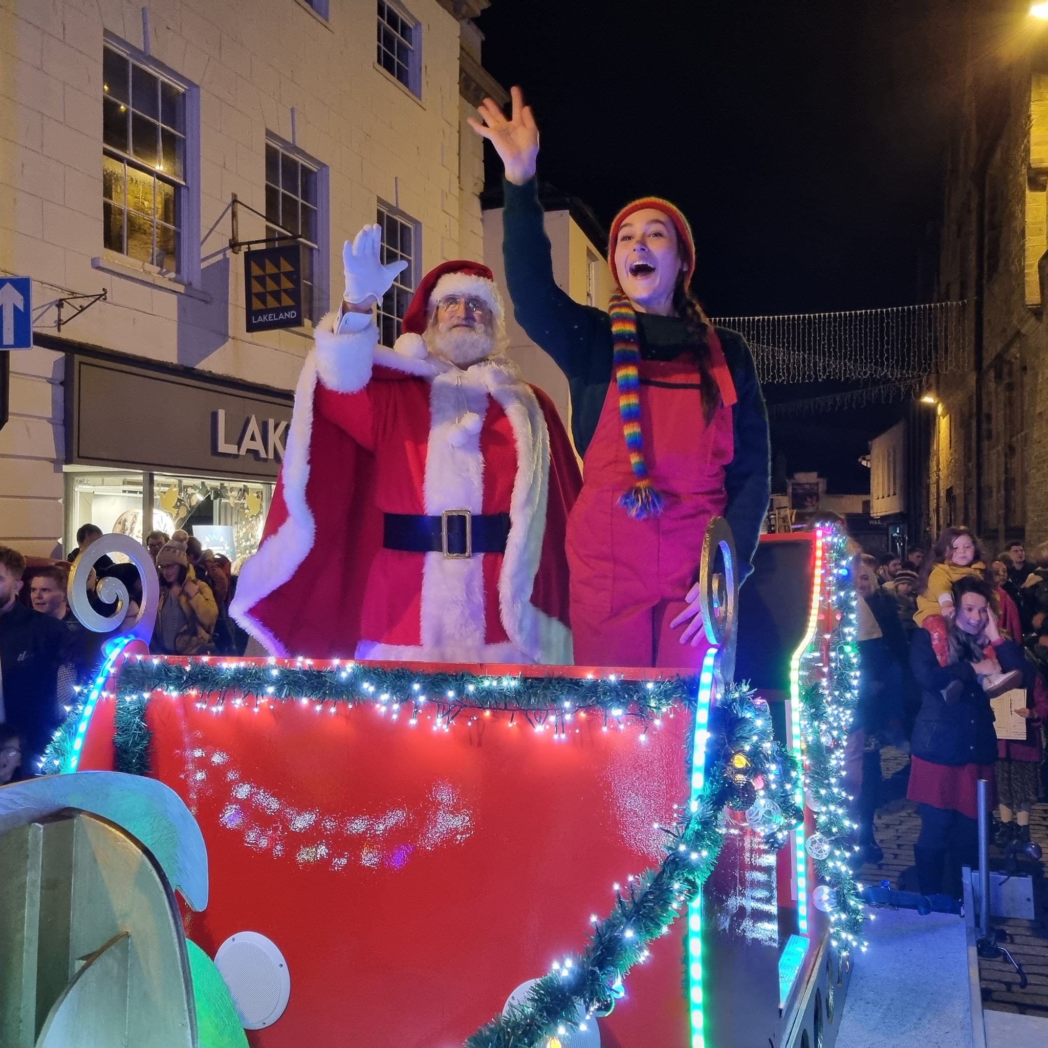 Father Christmas and his helper arrive in Truro Pictures: Truro BID
