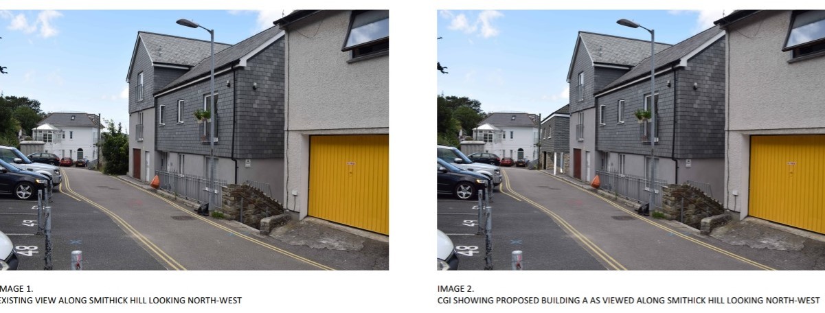 The Smithwick Hill site before and after. Picture CAD Architects