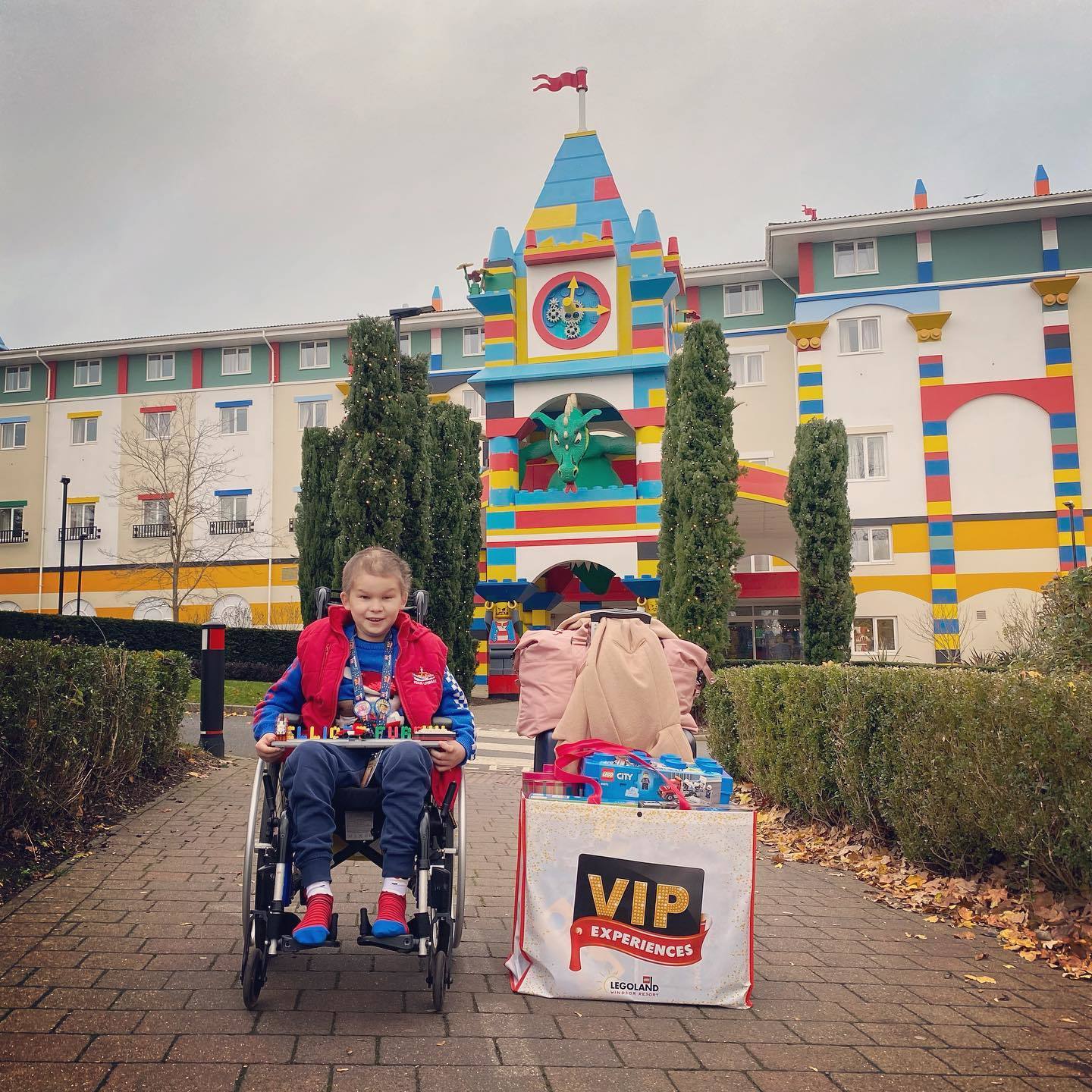 Elliott at Legoland where he switched on the Christmas lights Picture: Samantha Brownfield-Furse