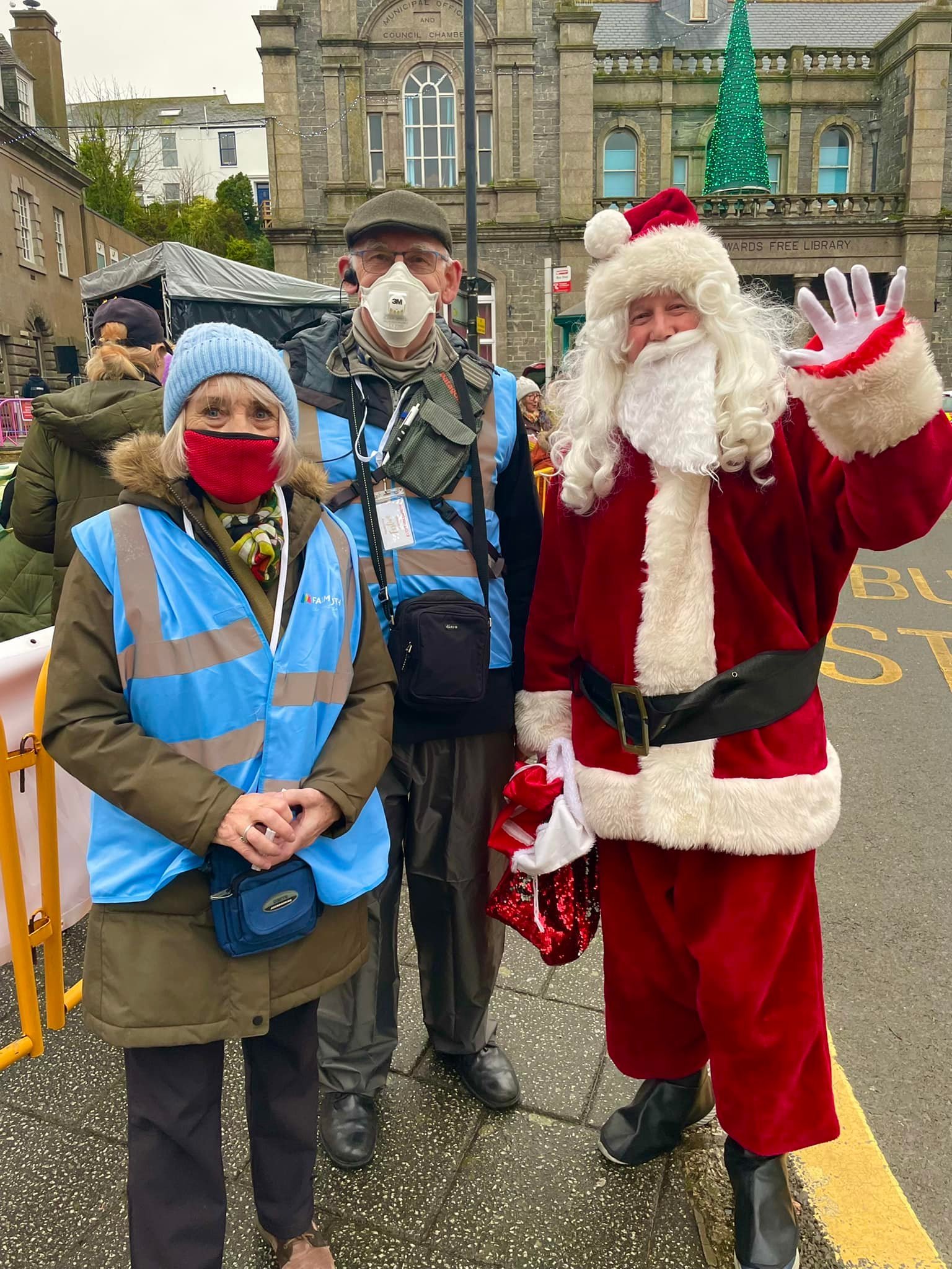 Father Christmas paid a visit. Pictures Falmouth Town Team