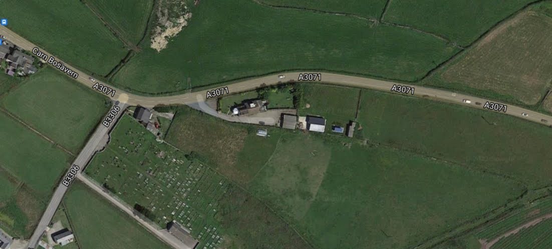 The farm at St Just where Tom Edwards had applied to convert a former stable building into a family home (Image: Google)