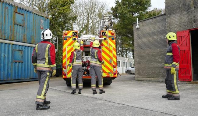 Nearly half of Cornwall fire crews' callouts were false alarms last year   File image: Cornwall Fire and Rescue Service