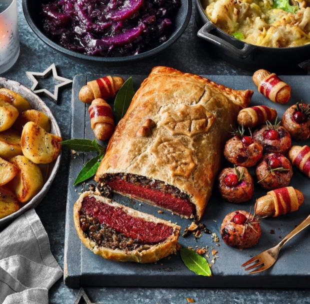 Falmouth Packet: Plant Kitchen Vegan Beef Wellington. Credit: M&S