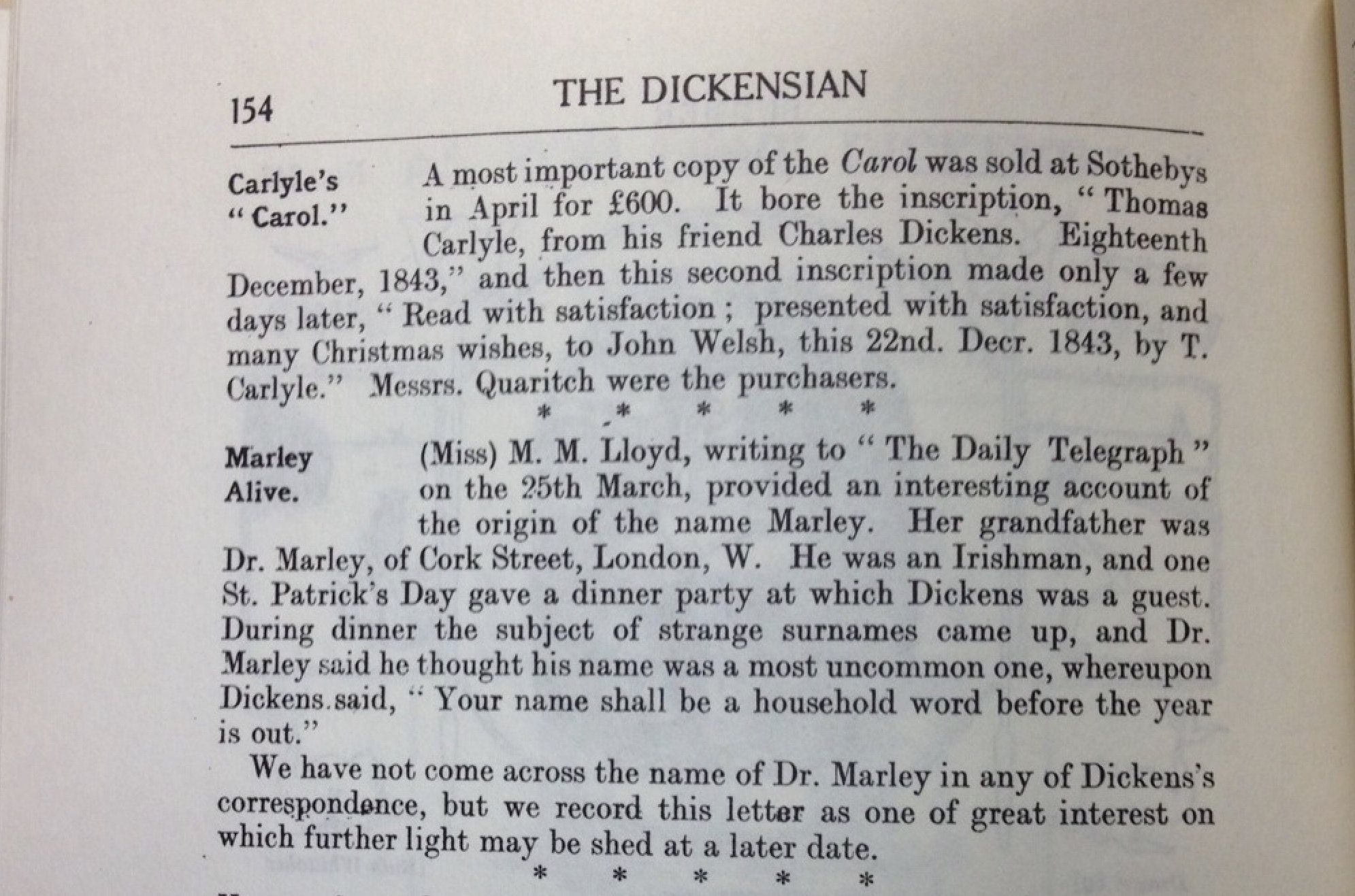 Some published text which has helpe4d identify the source of Dickenss Marley Picture: SWNS