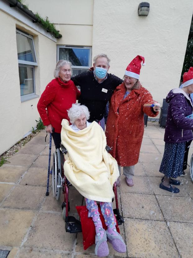 Falmouth Packet: Residents & staff enjoying the merriment