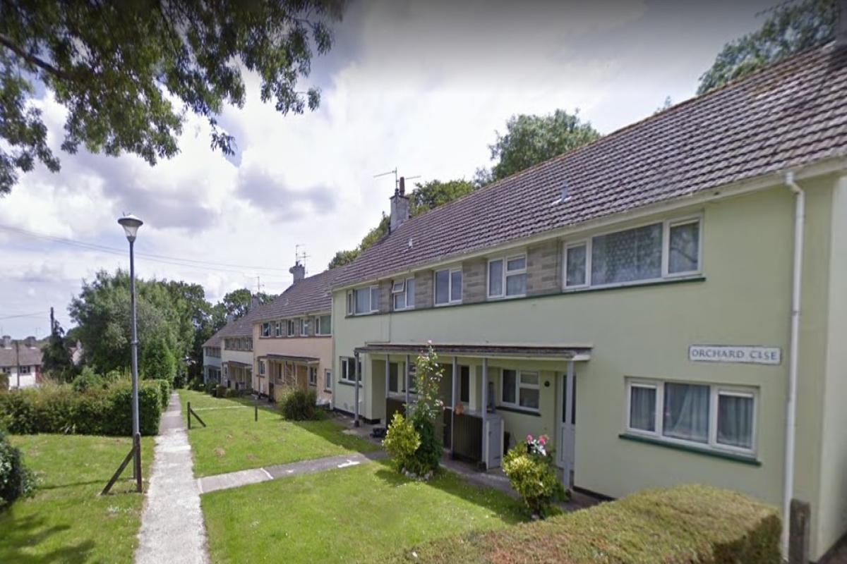 The incident happened at flats in Orchard Close, Truro. Picture Google Maps