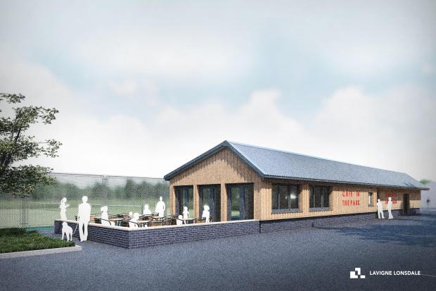 Plans for the new Boscawen Park tennis pavilion in Truro. Picture credit Lavigne Lonsdale