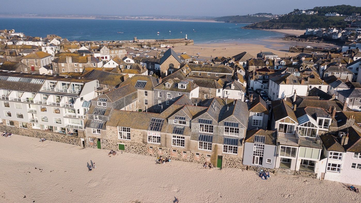 Porthmeor Studios from the air photo  Picture: Alban Roinard