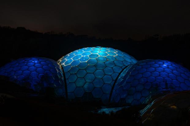 Falmouth Packet: The Cornish biomes of Eden were lit up with PlayStation