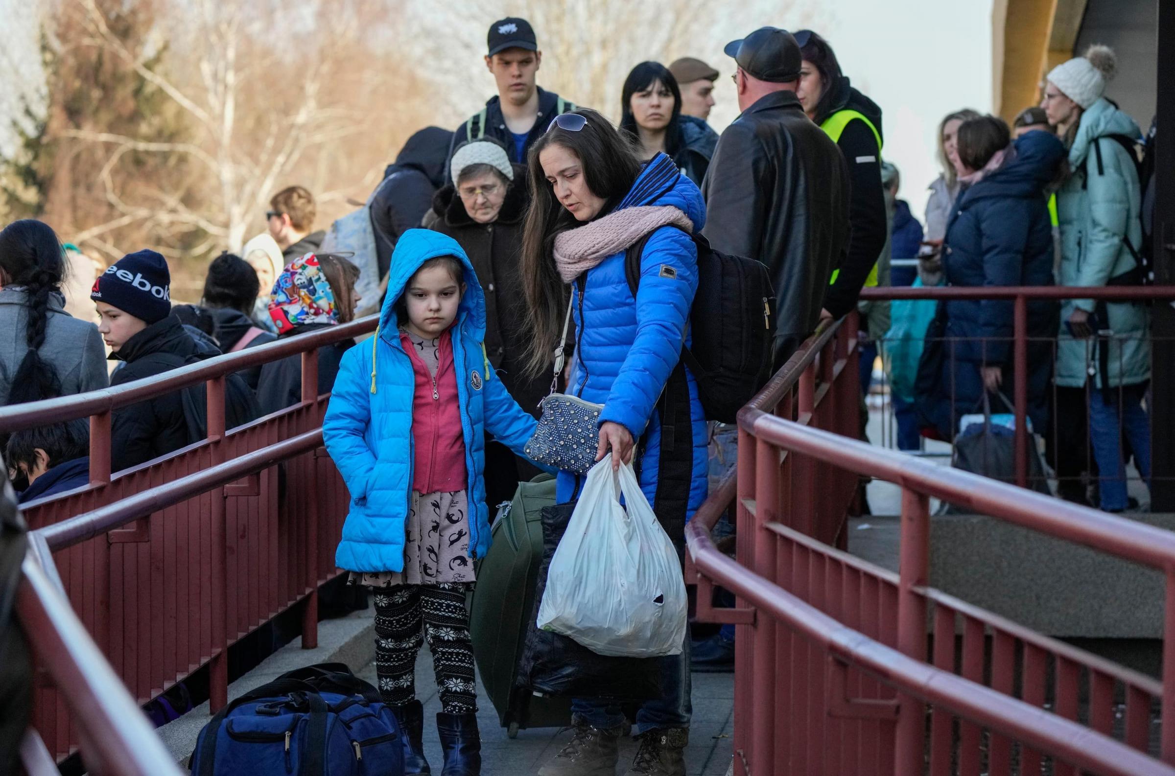 An estimated three million people have fled Ukraine since the invasion of Russia Picture: PA Images