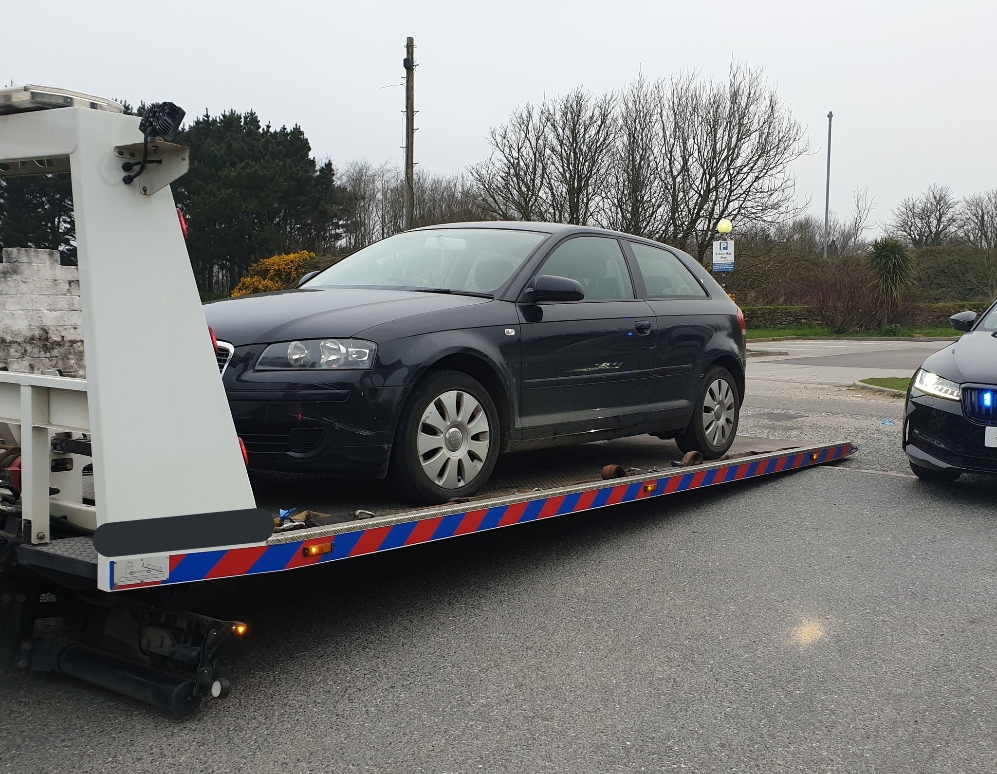 The car seized at Chiverton Cross Picture: Devon & Cornwall Police Roads Policing Team