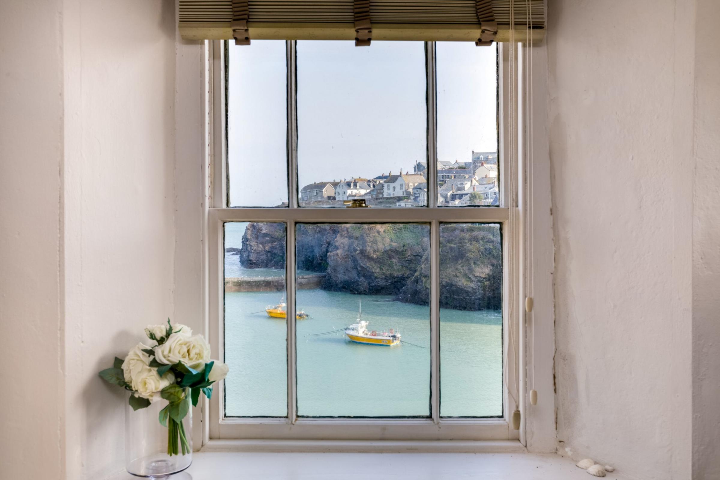 The view of Port Isaac from one of the windows Picture: JB Estates / SWNS