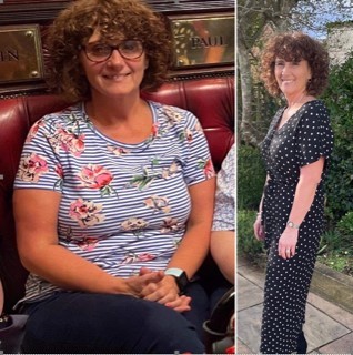Donna Perrin (before and after her weight loss) is starting a new Slimming World Group in Helston