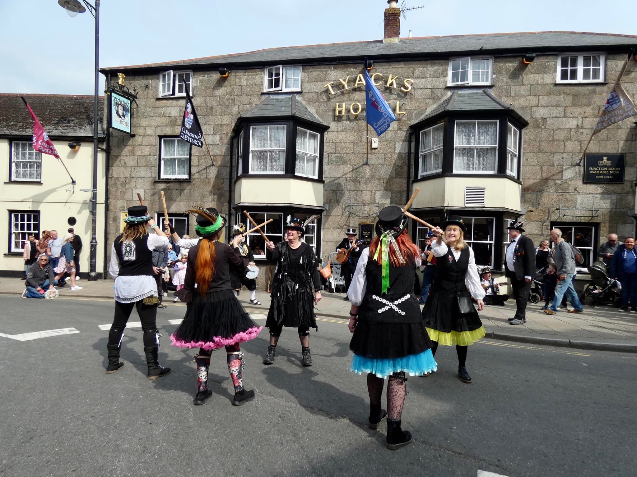 Folk dancing outside the Tyacks Hotel Picture: Jeanette Ruberry/Packet Camera Club