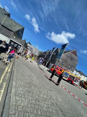 Emergency services at Event Square. Pictures Mark Thomas