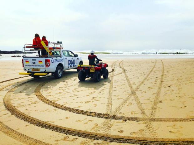Falmouth Packet: Lifeguards on Cornwall's beaches. Credit: RNLI