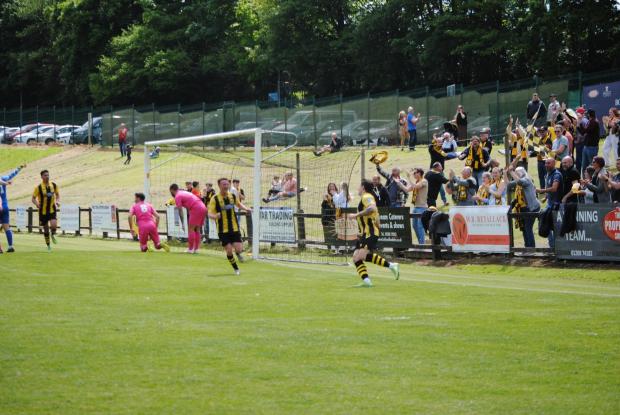 Falmouth Packet: Town celebrate scoring against Torpoint