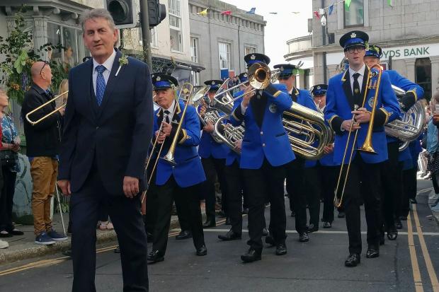 Helston Town Band on Flora Day