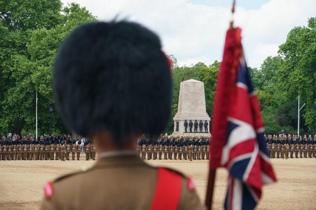 Falmouth Packet: Troops of the Household Cavalry during the Brigade Major's Review on Horse Guards Parade on Thursday. Picture: PA