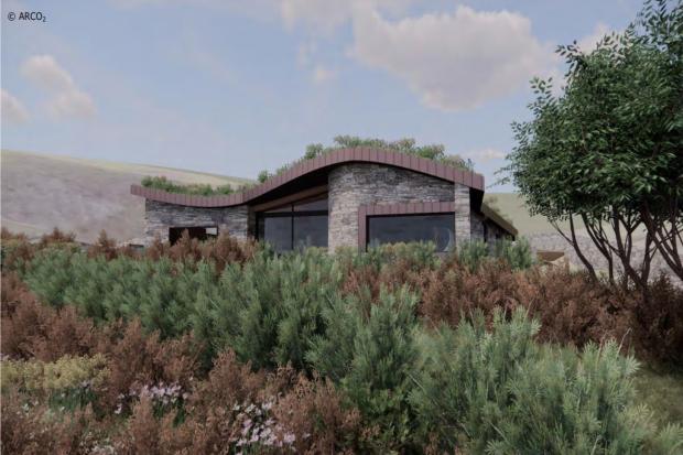 An artist\'s impression of the proposed new home at Hawker\'s Cove, Padstow for which a planning application has been submitted