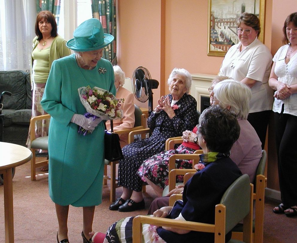 Smiles and a chat with Mountford House residents