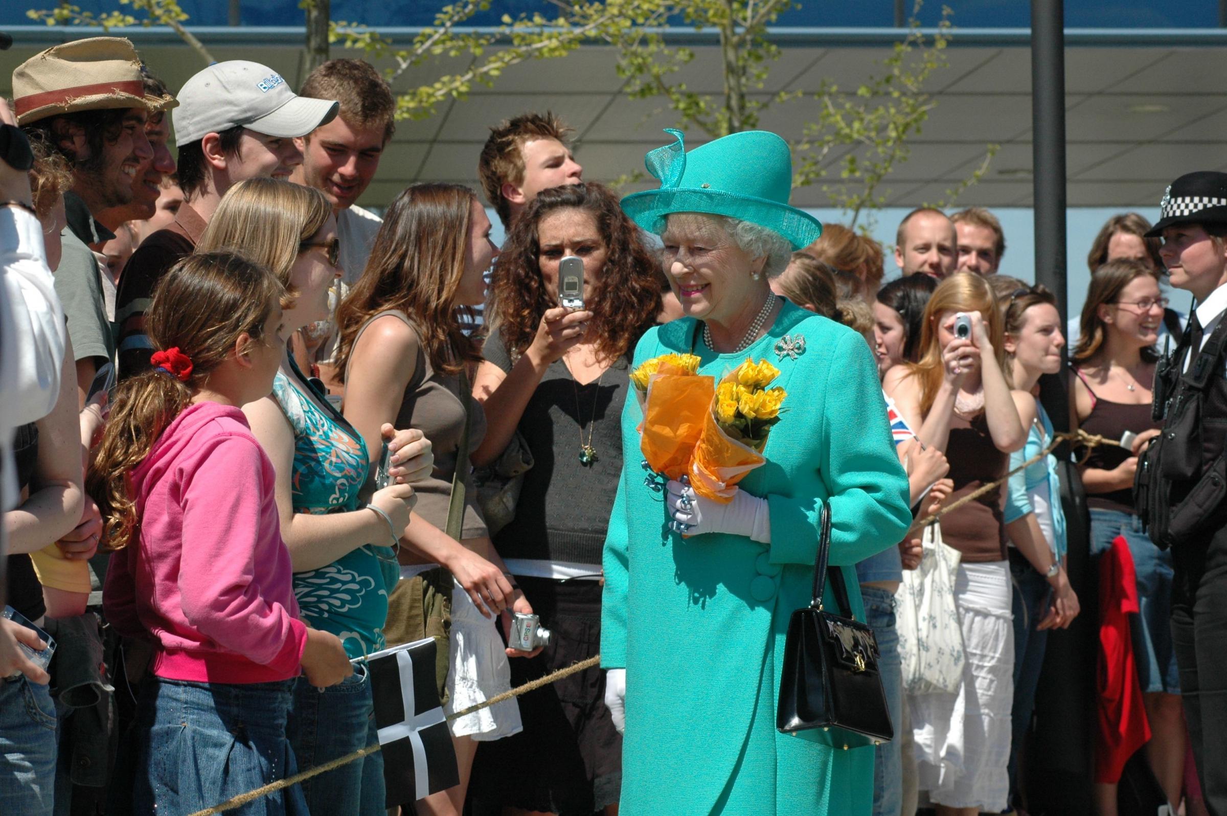 Smiles from the Queen at the Tremough Campus