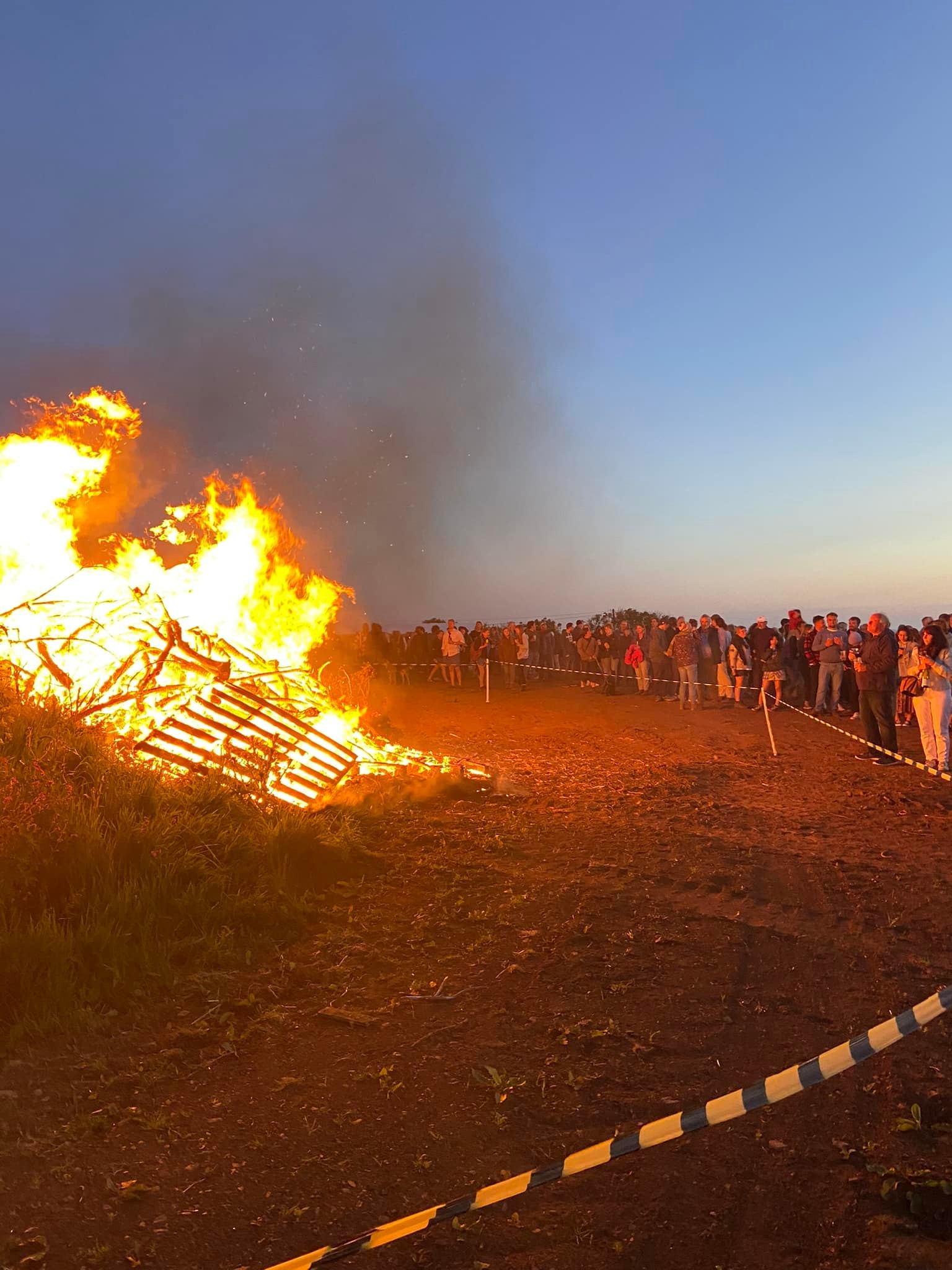 The beacon is lit at Roskruge, near Manaccan on the Lizard Peninsula Picture: Alison Grose