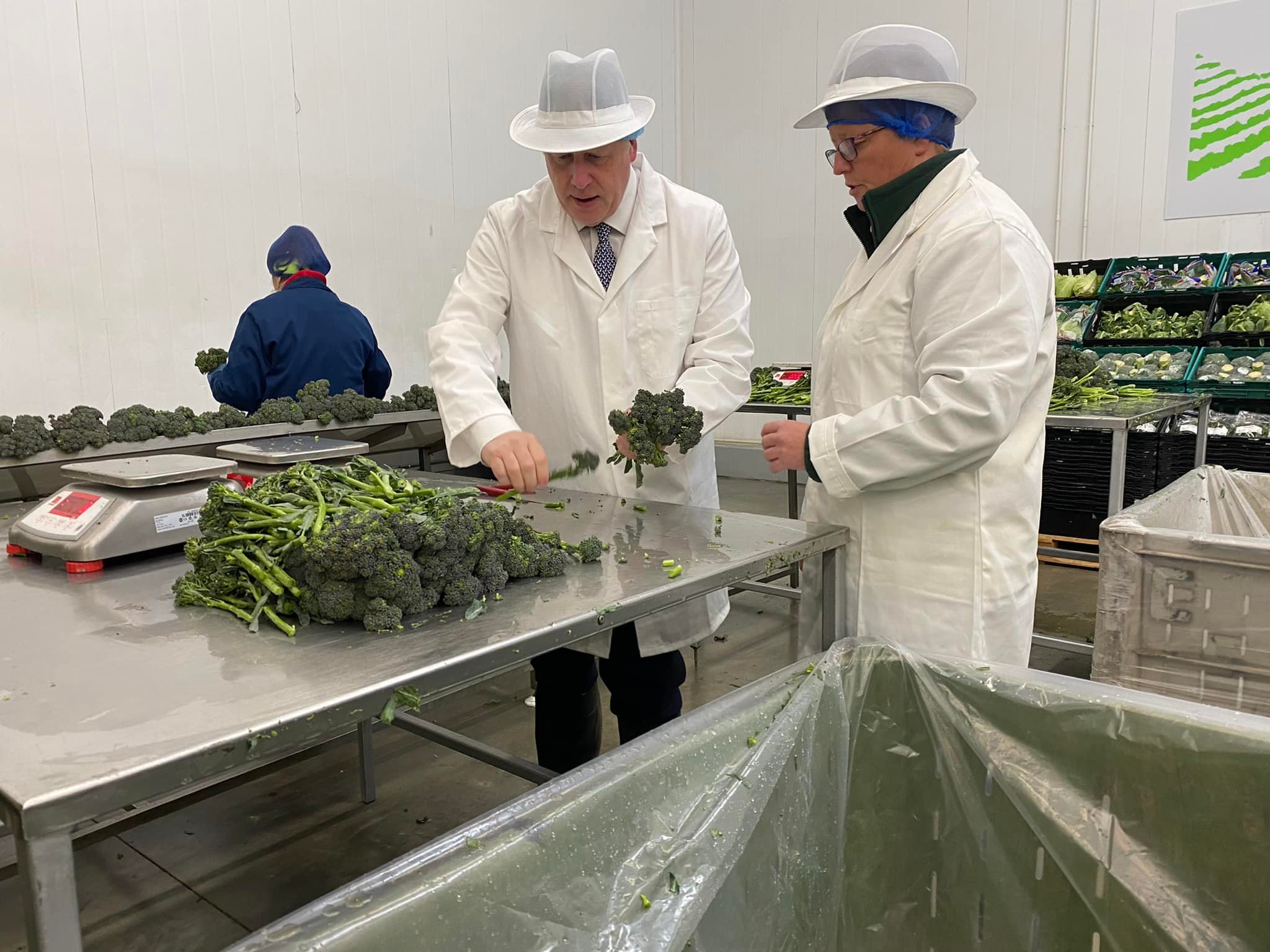 The Prime Minister talks broccoli and brassicas  Picture: Southern England Farms/Facebook