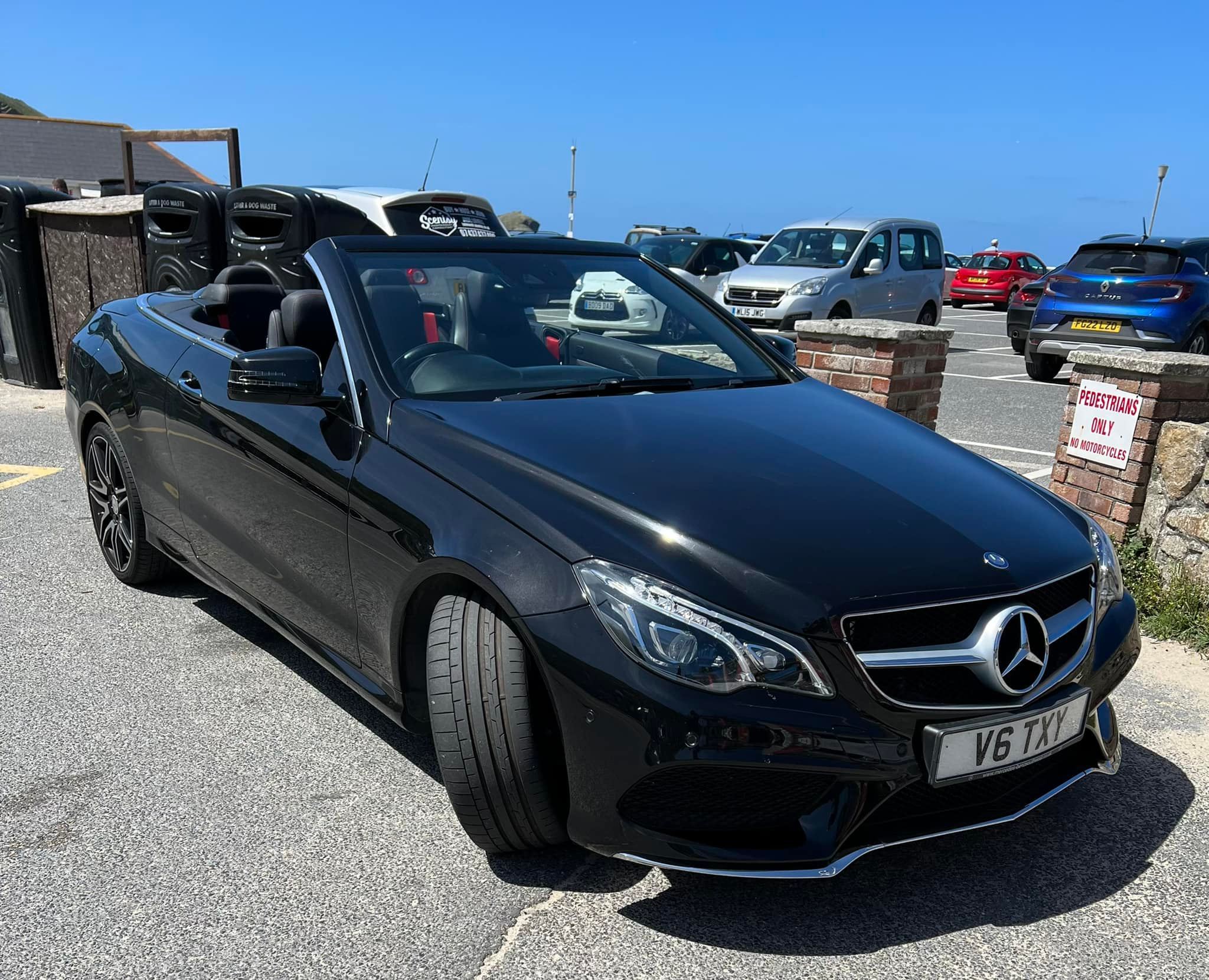 Andy will be escorting the guests to the prom in his Mercedes e class covertible. Photo: Andy Thomas