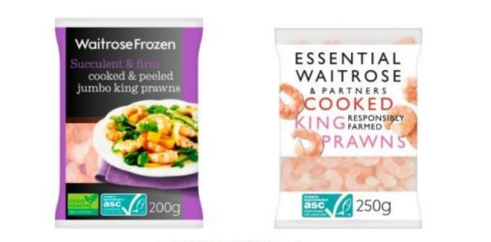 The Waitrose prawns affected by the recall