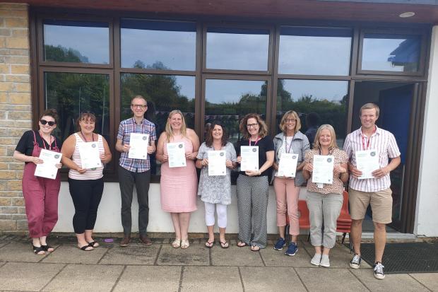 Staff members from the Wessex Learning Trust took part in mental health first aider training in Wedmore last week. Picture: Wessex Learning Trust