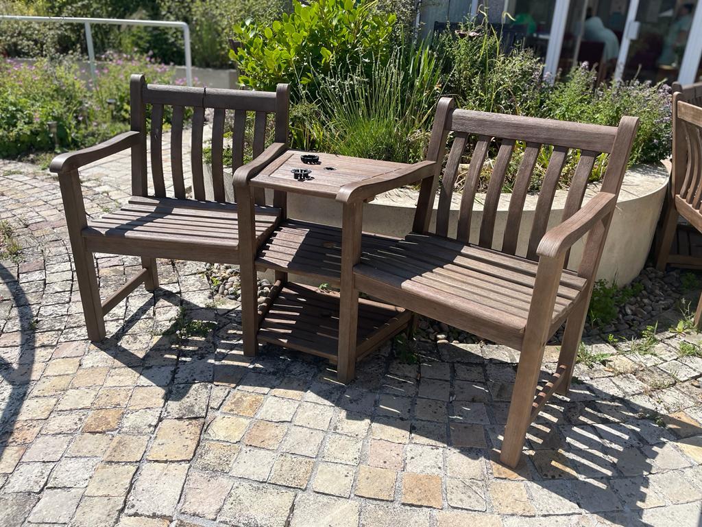 The new link benches at Helston Community Hospital
