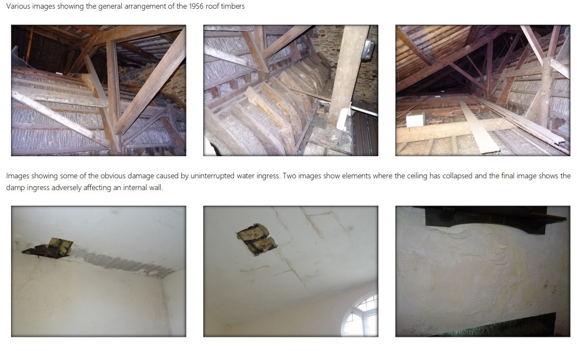 The roof is urgent need of repair. Picture Cornwall Planning