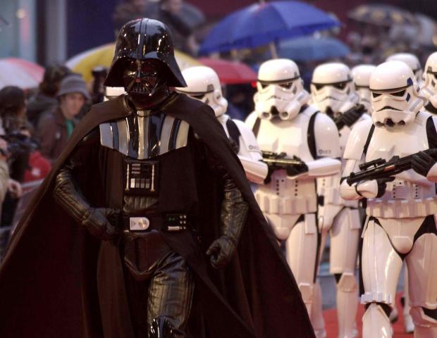 Falmouth Packet: An 'interesting' choice in Darth Vader... Picture: PA Images