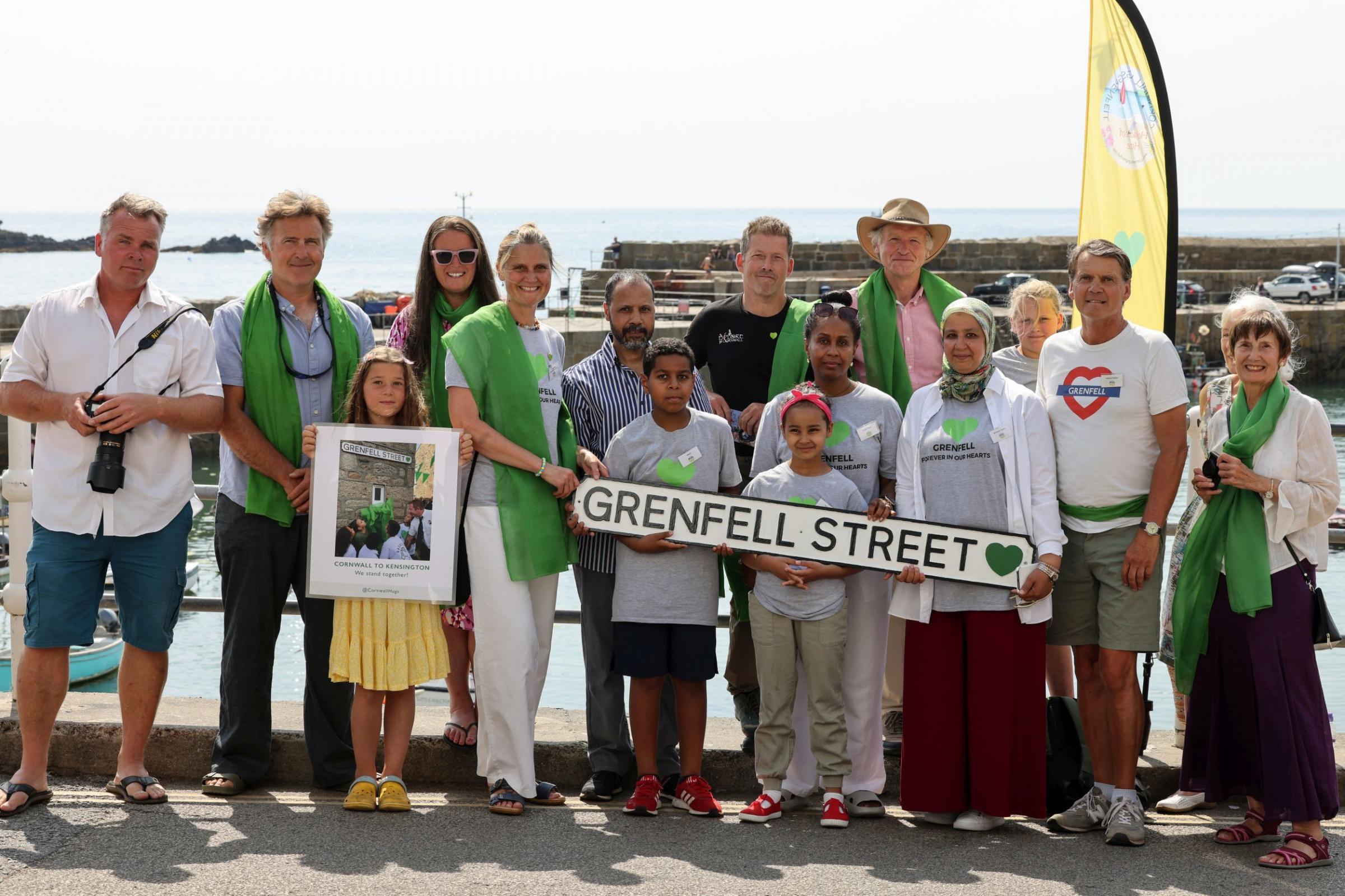 Esme Page and the members of Cornwall Hugs Grenfell Picture: Greg Martin / Cornwall Live
